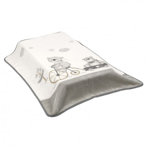 بطانية سرير ، رمادي ، 110 × 140 سم من كامبراس