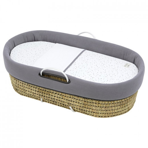Cambrass - Quilted Basket Une Astra Grey 39x80x25 cm