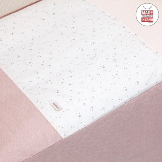 Cambrass - Set 2 Pcs.bedspread W/s Cot 60 Sky Pink 60x120x3 cm