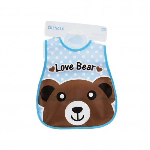 Plastic Baby Bib Waterproof, Love Bear