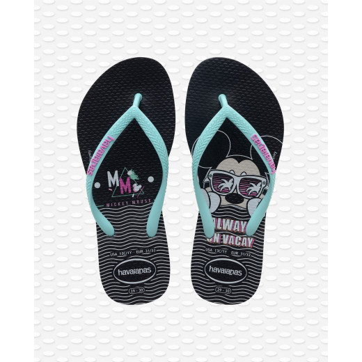 Havaianas Flip Flops - Kids Disney Cool - Black Size 31-32