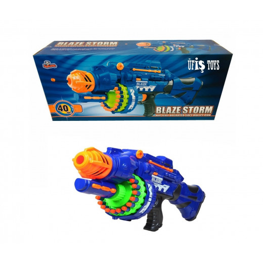 Blaze Storm Battery Operated Soft Dart Gun with 20 pcs Soft Darts & 20 pcs Suction Cup Darts