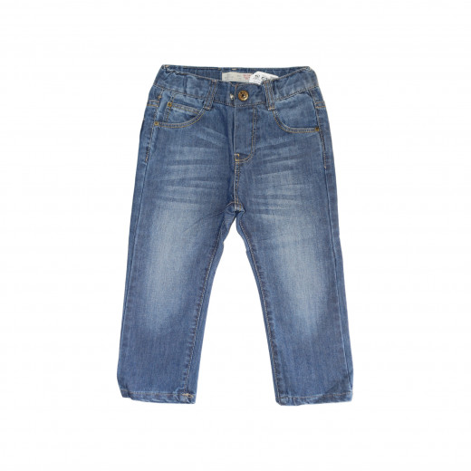 Jeans Classic Design With Elastic Waist , 18-24 Months
