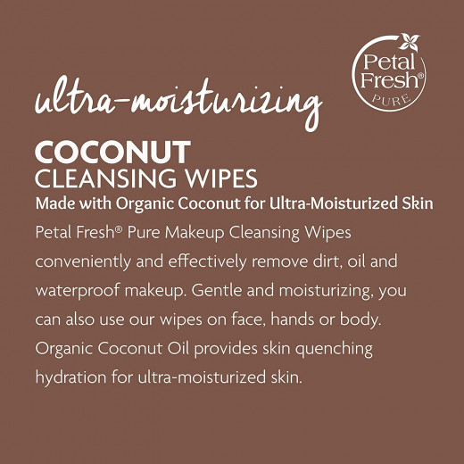 Petal Fresh Makeup Remover Towels Coconut 30 count