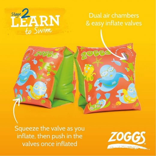 Zoggs Zoggy Swimbands - Orange