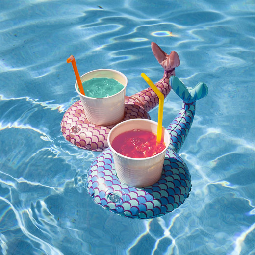 BigMouth Inc Mermaid Tails Beverage Boats (2-Pack)