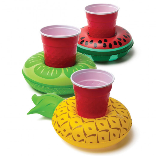 BigMouth Tropical Fruit Cup Holder (3-Pack)