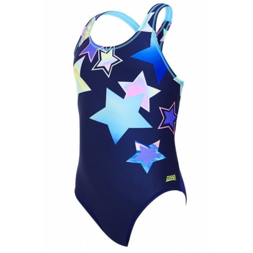 ملابس سباحة للأطفال باللون الأزرق و أشكال نجوم من زوغز, مقاس 14 لعمر 13-15 سنة