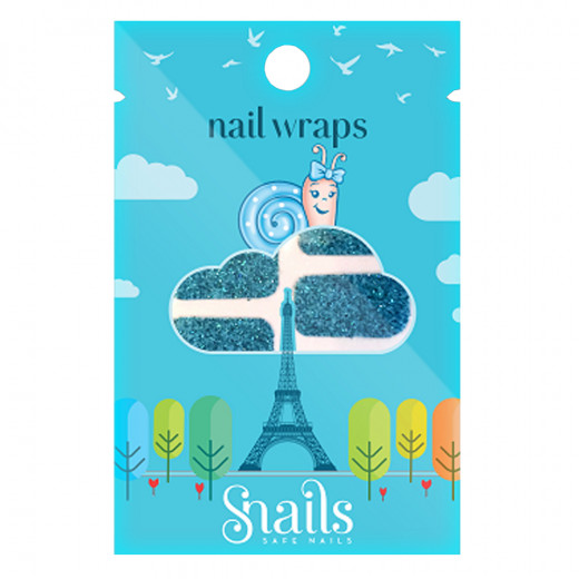 Snails Nail Wraps Turquoise