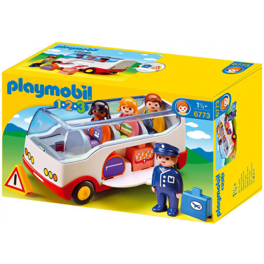 Playmobile 1.2.3 Airport Shuttle Bus