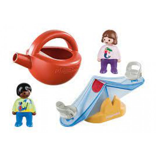 Playmobil 1.2.3 Aqua Water Seesaw With Watering Can