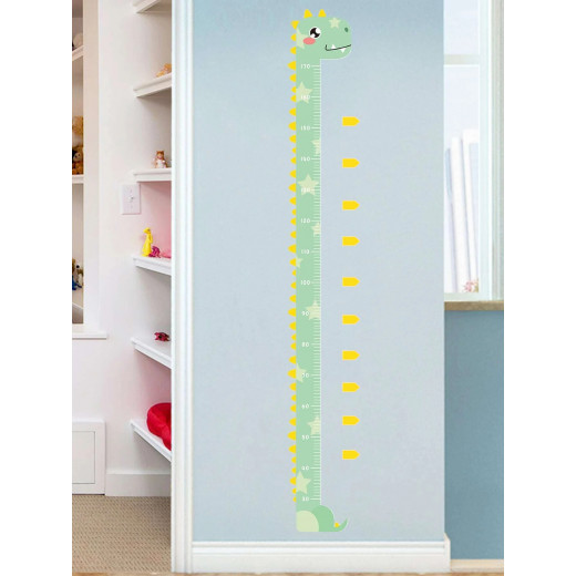 ملصق حائط لقياس طول الطفل, على شكل ديناصور