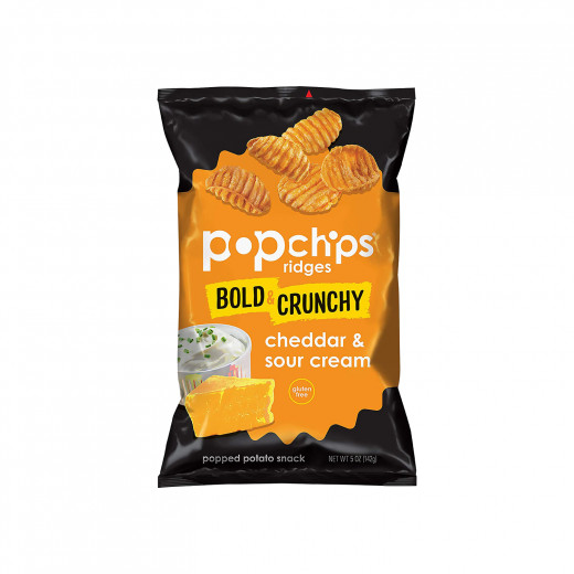 Pop Potato Chip - Ridges - Cheddar - Sour Cream 142g