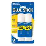 Bazic Jumbo Glue Stick,36 Gram, 2 Packs