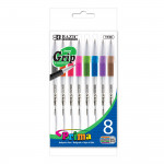 أقلام مع مقابض ملونة عدد 8 من بازيك