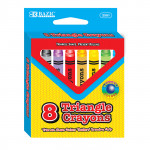 قلم تلوين على شكل مثلث عالي الجودة مكون من 8 ألوان من بازيك