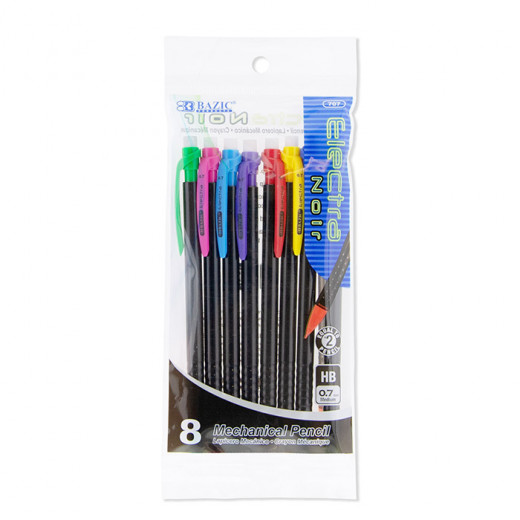 Bazic Electra Noir 0.7 Mm Mechanical Pencil (8/pack)
