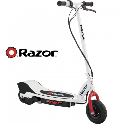 Razor E200 Kids Electric Scooter ,White/Red