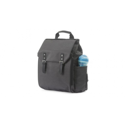 حقيبة ظهر حفاضات شيكو سهلة الاستخدام مقاس 48 × 31 سم من النسيج الرمادي الداكن