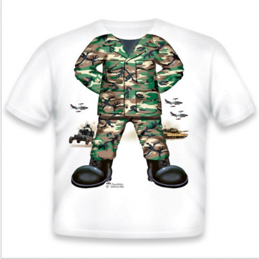 Just Add A Kid Navy Boy Woodland Infant T-shirt 12M