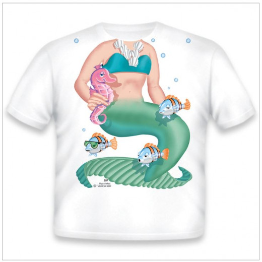 Just Add A Kid Mermaid Green Infant T-shirt 12M