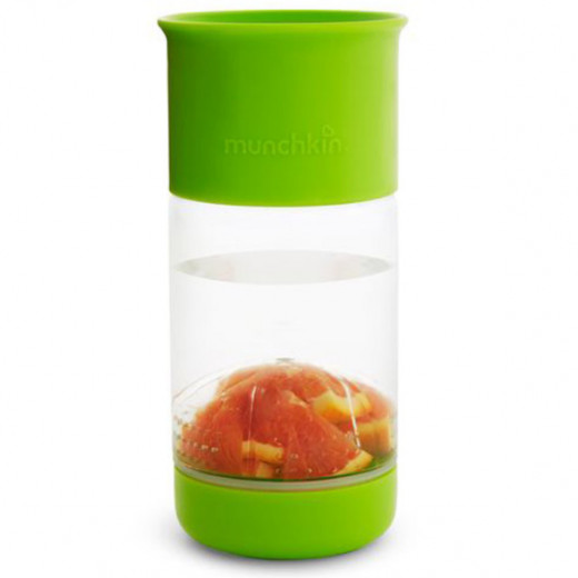 كوب للشرب مع مصفاة الفاكهة ذو 360 درجة 420 مل - أخضر من منشكن