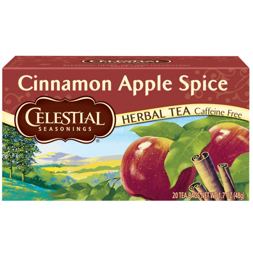 Celestial Seasonings Tea Herb Cinnamon and Apple , 20 Label