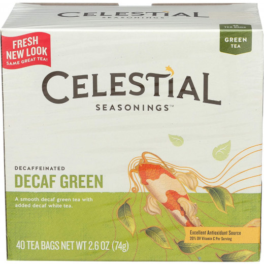Celestial Seasonings Decaf Green Tea Bags 20 Count 1.2 Oz
