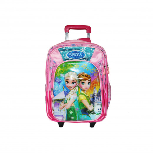 Rolling School Backpack, Pink Frozen, 43 cm