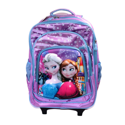 Rolling School Backpack, Purple Frozen, 43 cm