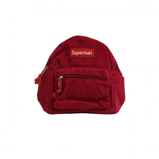 SuperMan Fashionable Bag Pack , Burgundy, 20*29 cm