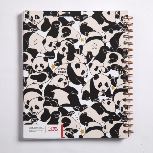 Mofkera  Wire Panda Notebook A6 Size