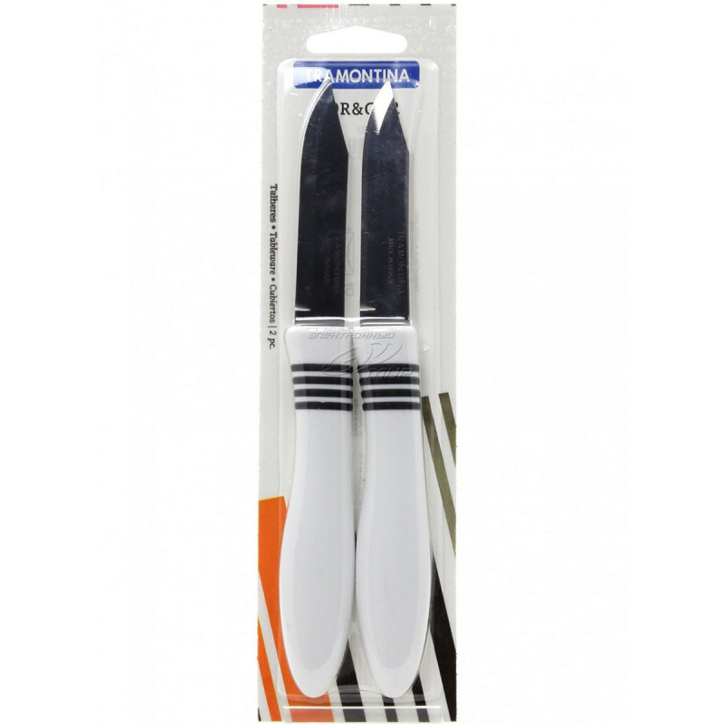 Tramontina 2 Pcs 3 Paring Knives Set Cor & Cor White / Black | Kitchen | Cutlery Accessories | Knives