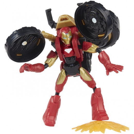 Marvel Bend & Flex, Flex Rider Iron Man & 2-In-1 Motorcycle