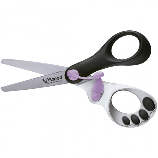 Maped Children's Kid's Right Handed Spring Assisted Scissors - Purple