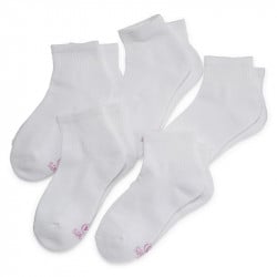 Hanes 5-pk. Ankle Socks, Girl's, Size: Small, White