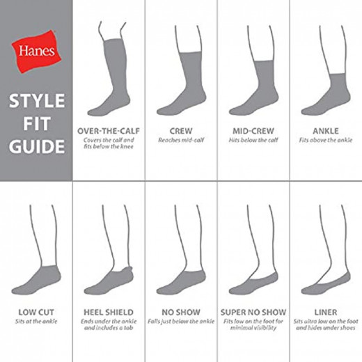 Hanes Women's Ultimate Core Cushinoned Ankle Socks, Black,L
