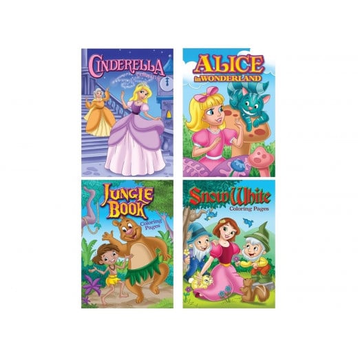 Bazic Fairy Tale Coloring Books For Girls, 1 Pack, Assorted