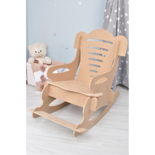 كرسي هزاز صغير خشب ام دي اف, ازرق من بيبي كونفور