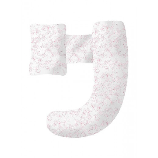 Ryco Multi-Position Pregnancy Pillow - Pink & White