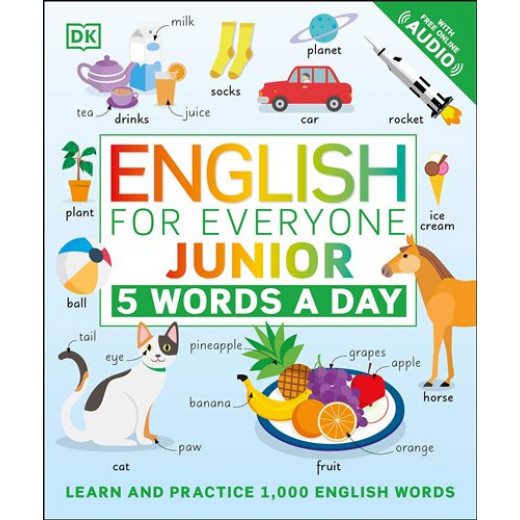 الإنجليزية للجميع الصغار - 5 كلمات في اليوم من كتب دي كي للنشر