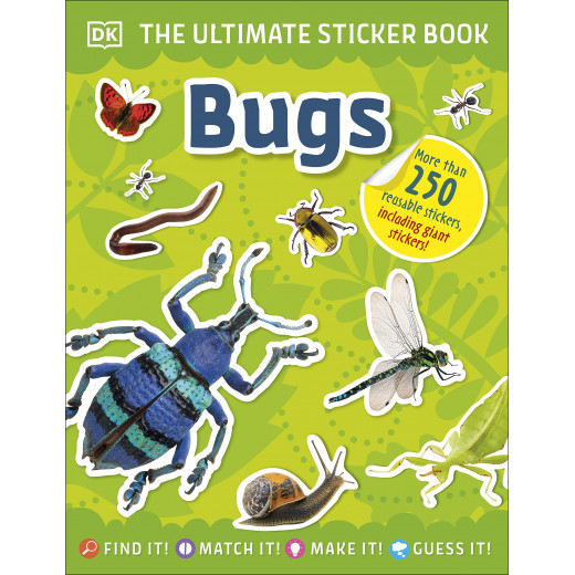 كتاب الحشرات مع ملصقات من ي كي