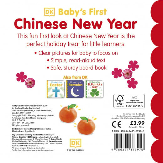 DK Books Publisher Baby’s First Chinese New Year Book
