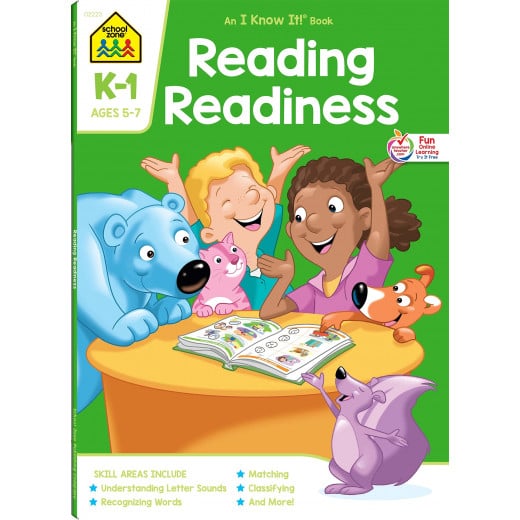 كتاب دليل الاستعداد للقراءة للصفوف من روضة الأطفال وحتى الصف الأول من سكول زون