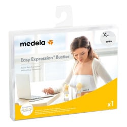 Medela Easy Expression Bustier- Size X Large ( White )
