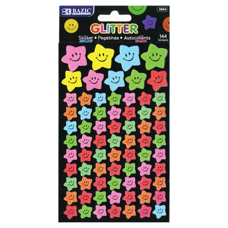 Bazic Alphabet Plastic Sticker Book