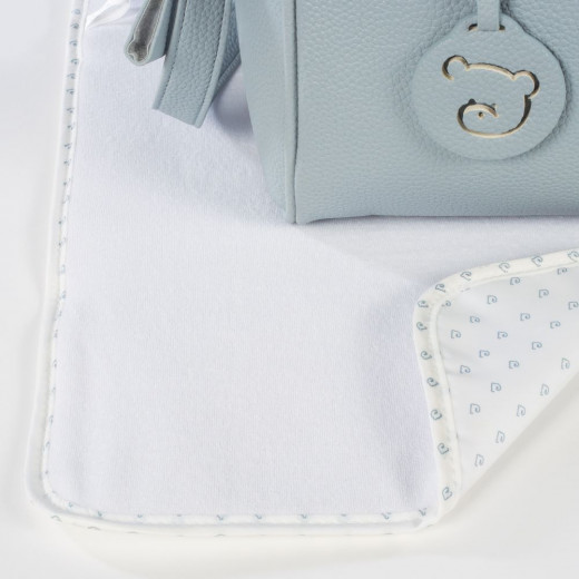 حقيبة الأمهات لتنظيم احتياجات الطفل من ماركة باسيتو إيه باسيتو , الجلد الصناعي باللون الرمادي, 31 × 21 × 12 سم