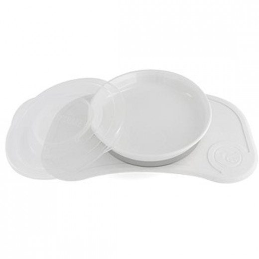 Twistshake Click-Mat Mini + Plate White