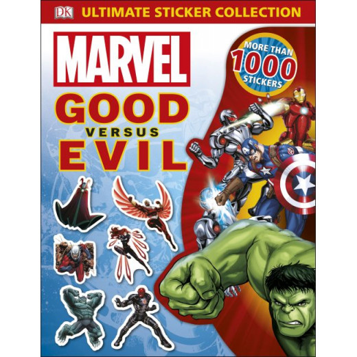 كتاب ملصقات عالم Marvel Good vs Evil من دي كي