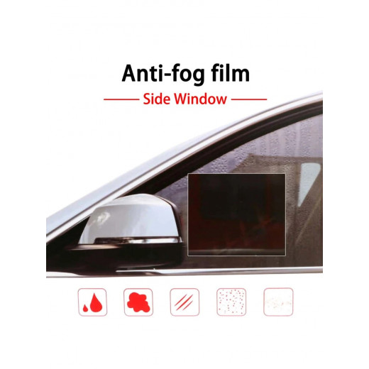 2 Pieces Car Rear View Rainproof Film with 2 PiecesSide Window Rainproof Film